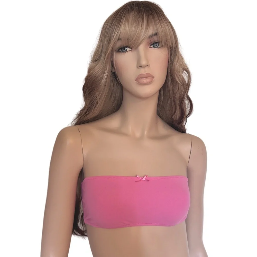 Long 26" Blonde & Brown Synthetic Wig with Bangs Streak Highlights Everyday NIP - Picture 6 of 13